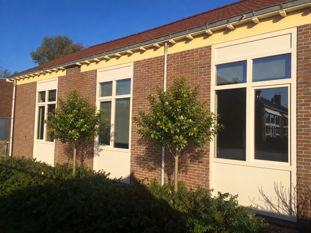 kunststof kozijnrenovatie school